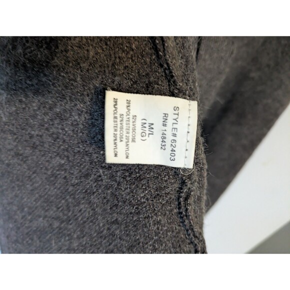 Becool Cardigan Sweater Women Size M/L Brown Gray Duster Belt open Sweater - Picture 5 of 6